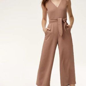 Wilfred Ecoulement Tie-Waist V-neck Jumpsuit in Pink